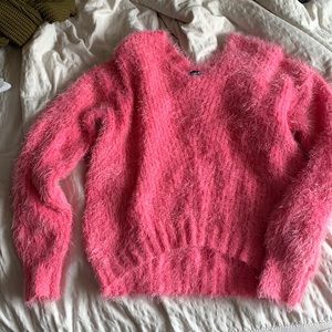 2000s soft furry sweater